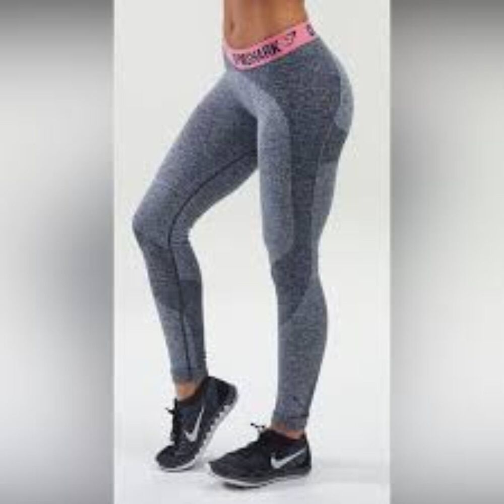 Gymshark leggings Flex in pink and gray